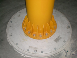 Produktbilde fra bedriften ABUS Kransystem AB - Lanserar ny typ av ankarplatta för pelarsvängkranar