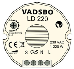 Produktbilde fra bedriften Vadsbo LightTech AB - Ny universell tryckdimmer för framtidens ljuskällor